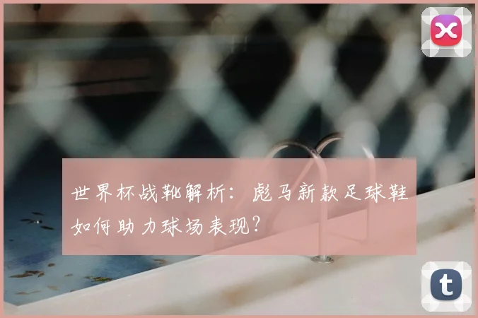 世界杯战靴解析：彪马新款足球鞋如何助力球场表现？